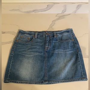 J CREW - Indigo denim mini skirt